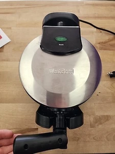 WEST BEND STAINLESS STEEL ROTARY WAFFLE MAKER, COMMERCIAL GRADE, MODEL 6201 - Picture 1 of 5
