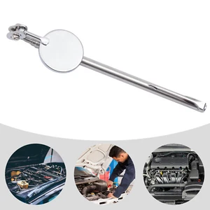 Glass Telescoping Pocket Inspection Mirror Extended Handle Max 180° Round Mirror - Picture 1 of 10