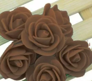 500 Foam Mini Roses WHOLESALE Heads Buds Small Flowers Wedding Home Decor NEW UK - Picture 1 of 40