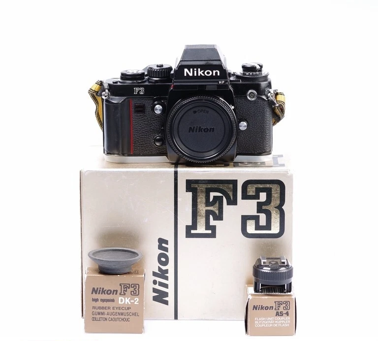 NIKON F3 HP Reflex Analogica Solo Corpo Black + accessori - Immagine 1 di 4