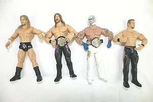 Wrestling action figures lot of 4 REY MTSTERIO , CHRIS JERICHO ,TITAN TRON + 1 - Picture 1 of 9