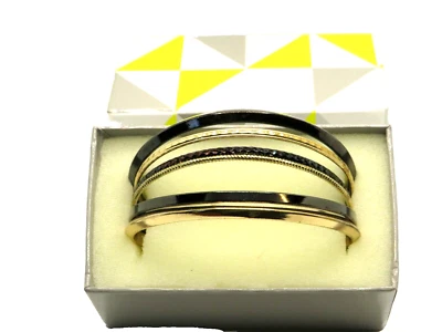 Juego de 6 pulseras brazalete Liz Claiborne tono plateado  Foto 1 de 4
