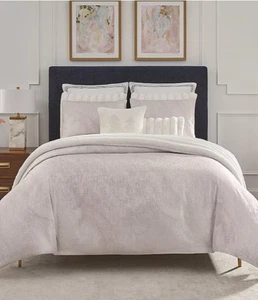 Dillards Luxury Hotel Windsor Duvet Mini Set Full/Queen Metallic Jacquard NWT - Picture 1 of 8