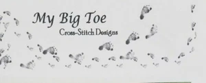 My Big Toe Counted Cross Stitch Pattern Scripture Verse Walk Humbly Micah 6:8 - Picture 1 of 4