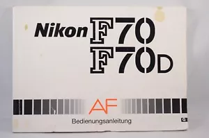 Mode d’emploi Allemand NIKON F-70/70D Camera Bedienungsanleitung - Deutsche - Picture 1 of 1