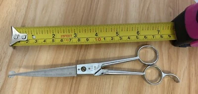 Barber Scissors Sheers ps1 240 psi ice tempered stainless curved tip - Pre-owned - Image 1 of 4