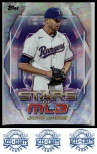 2023 Topps Jacob deGrom Stars of MLB Texas Rangers #SMLB-49 - Picture 1 of 2