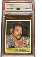 1969 Panini Cantanti - Jimi Hendrix #207  POP 9 - PSA 6 🎸🎸🎸