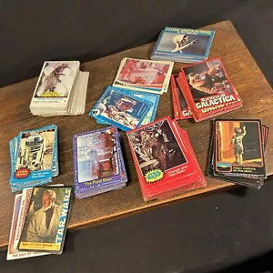 Vtg Trading Card Lot Star Wars Close Encounters Space 1999 Battlestar Galactica - Picture 1 of 17