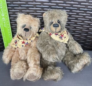 Lot 2 Pipkins Bears englische Künstlerin Jane Powell „George“ 10“ & „Sam“ 9“ gewichtet - Bild 1 von 21
