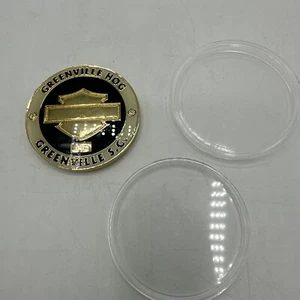 Harley Owners Group HOG Coin- Harley Davidson- Wind Therapy w/case Greenville NC - Picture 1 of 7