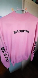 blackpink turtleneck pink sweater a girls large really warm inside - Picture 1 of 5