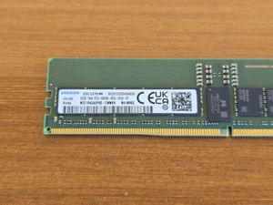 Samsung 32GB 5600MHz DDR5 RAM RDIMM 288-pin ECC Reg 1Rx4 M321R4GA0PB0-CWM 5600B - Picture 1 of 3