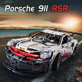 Porsche 911 GT3 RS Blocks Car 1:10 1580PCS R MOC Technic Model brand new