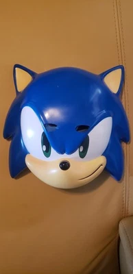 SEGA Original Sonic The Hedgehog Plastic Halloween Half Mask Videogames - Image 1 of 2
