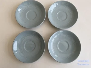 4 VINTAGE WOODS WARE IRIS SAUCERS  UTILITY - GREAT CONDITION - Picture 1 of 8