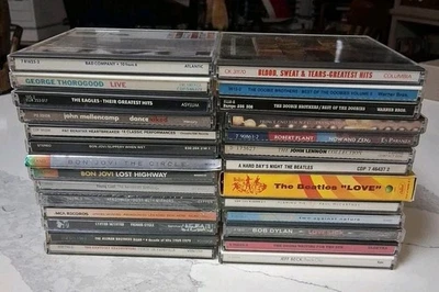27 CDs Lot Beatles Doors Beck Aerosmith Eagles Bon Jovi Allman Lynard Skynyrd A2 - Image 1 of 4