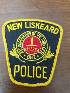 New Liskeard Police  Canada Shoulder Patch Obsolete Vintage - Picture 1 of 2