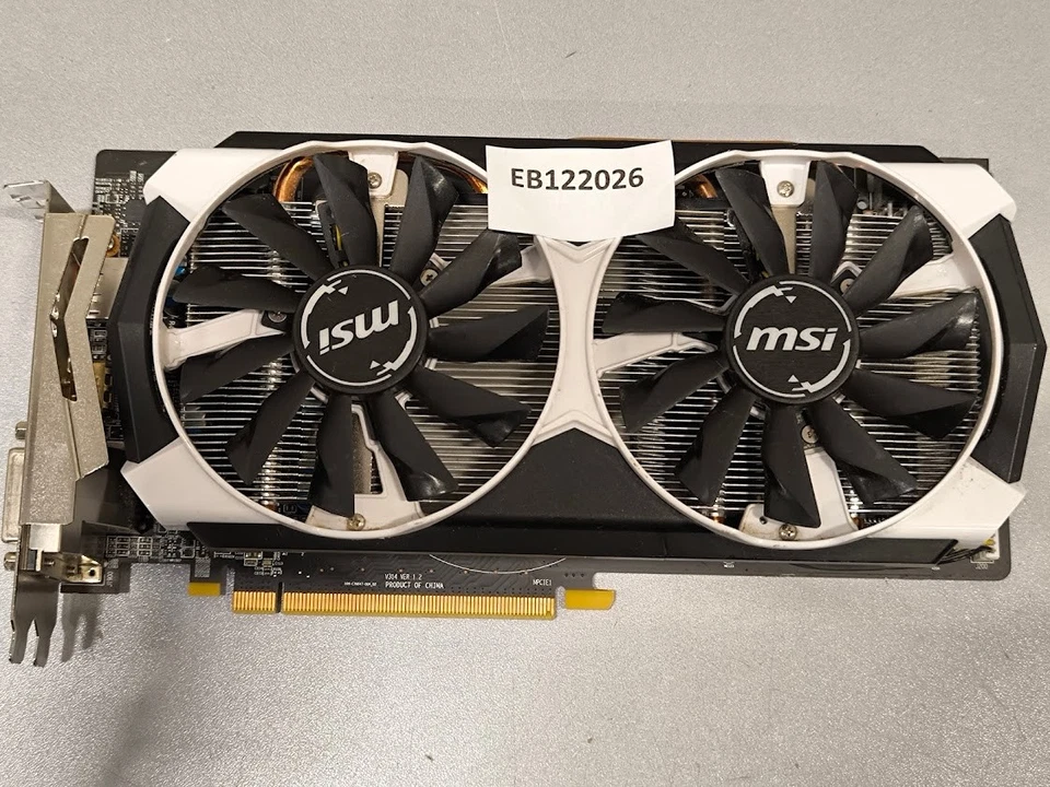 MSI R9 380 2GD5T OC Graphics Card - Used, Working - Image 1 of 4