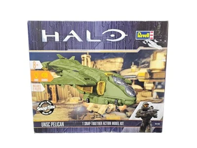 HALO REVELL UNSC PELICAN BUILD & PLAY SNAPTITE MODEL KIT 85-1767   - Image 1 of 4