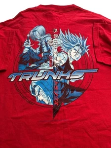 VTG Dragon Ball Z T Shirt Men XL Trunks Super Saiyan 2000 Red Y2K - Picture 1 of 7