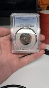 1908-S F15 PCGS Indian Head Penny - Picture 1 of 4