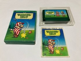 Mario Open Golf Boxed with Manual Nintendo Famicom FC In Stock B Japan import