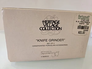 Dept 56 Heritage Village Collection Knife Grinder #56499 Retired  - Picture 1 of 6