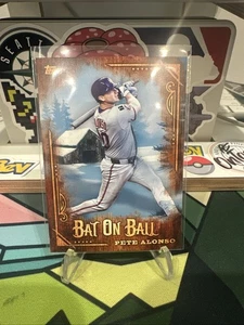 Pete Alonso X Bob Ross 2025 The Joy Of Baseballschläger auf Ball METS SP Insert - Bild 1 von 2