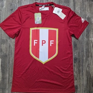 2024 Adidas Peru Soccer Shirt Men S Red Copa America World Cup - Picture 1 of 4