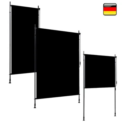 Außenrollo Jalousien Anthrazit Balkonrollo Senkrechtmarkise Sichtschutz - Bild 1 von 4