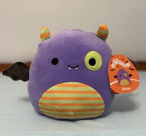 Peluche original de Halloween Squishmallows Blaze The Monster Bat 8 pulgadas ¡Nuevo con etiqueta! - Imagen 1 de 6