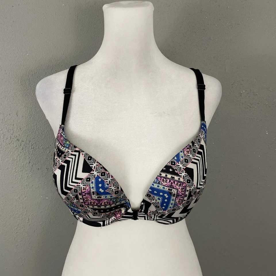 Sutiã Feminino Victoria's Secret 36C Muito Sexy Push-Up Front Close Underwire Strappy - Imagem 1 de 4