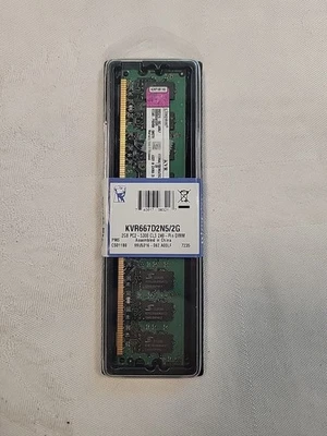 Kingston PC2-5300 (DDR2-667) 2GB DIMM 667 MHz PC2-5300 DDR2 Memory - Image 1 of 2