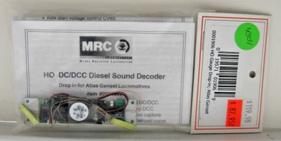 HO MRC Atlas Genset DC/DCC Diesel Sound Decoder #0001906 Brand NEW - Image 1 of 4