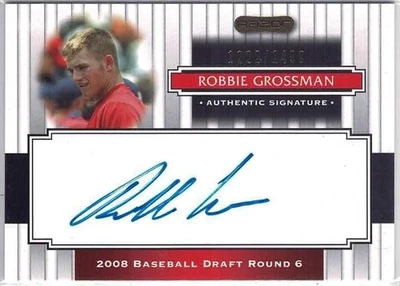 2008 Razor Signature Series Robbie Grossman Auto /1499 Card No. 176 - Image 1 of 2