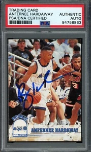 1993-94 Hoops Anfernee Hardaway #380 Rookie Card Signed Magic PSA/DNA - Picture 1 of 2