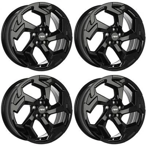 Set of 4 17in Black Alloy Wheel Rims for Subaru Crosstrek, OE5G2C0 5x100 5Lug - Picture 1 of 2