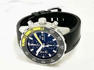 IWC Aquatimer Chronograph Black Dial Steel Rubber Strap Men's Watch - IW376709 - - Picture 1 of 6
