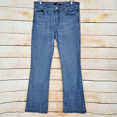 Kut From the Kloth Womens Jeans Size 8 Blue Denim 5 Pocket Distressed Boot - Image 1 of 4