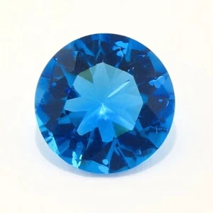 HANDGEFERTIGTER NEONBLAUER TOPAS 11 MM RUNDER GESCHNITTEN SCHÖNE FARBE F-3740 - Bild 1 von 1