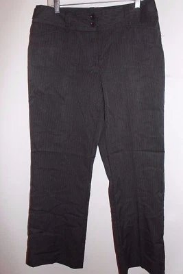 Women's STUDIO 1940 Gray Pinstripe Career Dress Pants Sz 14 L#1585 - Image 1 of 4