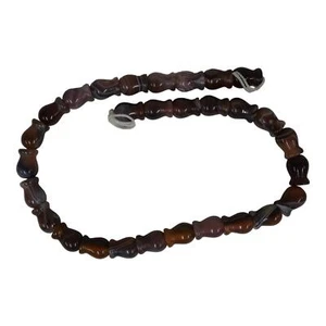 Botswana Agate Beads 14mm Tan Rust Lilac 16" Strand Polished Vase Shaped SH6 - Picture 1 of 3