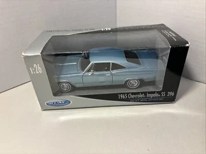 Welly 1965 blau Chevrolet Impala SS 396 1:26 Scale Diecast Vehicle Neu Open Box - Bild 1 von 9