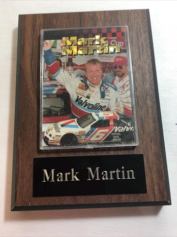 Nascar Mark Martin Plaque 6X4 Cover