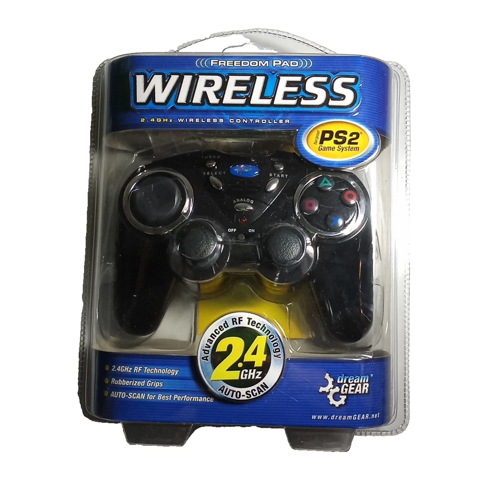 NOS DreamGear PS2 2.4GHz Wireless Controller Freedom Pad Video Game Sony - Image 1 of 4