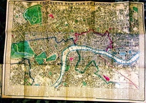 Antique map, Cruchley's new plan of London . - Picture 1 of 1