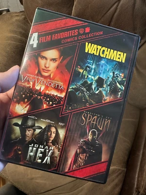 4-Film Favorites Comics Collection 4-DVD Spawn Watchmen Jonah Hex V For Vendetta - Image 1 of 4