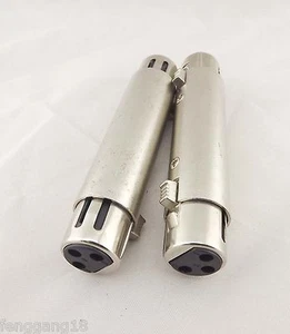 10x XLR 3 Pin Female To XLR Jack Metal KTV Audio Speaker MIC Microphone Adapter - Picture 1 of 4