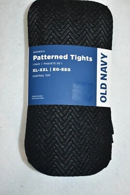 Medias Old Navy estampadas talla XL-XXL Control Top negras para mujer nuevas Foto 1 de 4